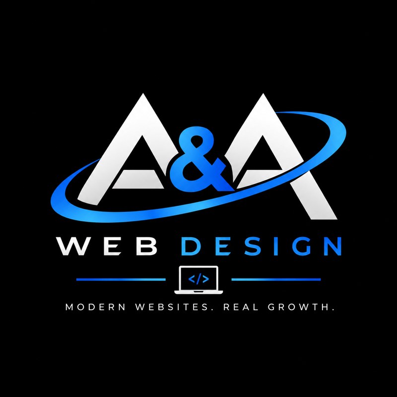 A&A Web Design logo: Modern websites. Real growth.